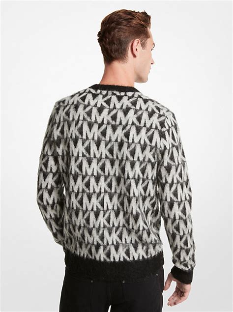 Brushed Logo Jacquard Sweater 